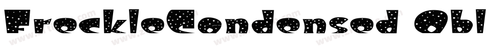 FreckleCondensed Oblique字体转换